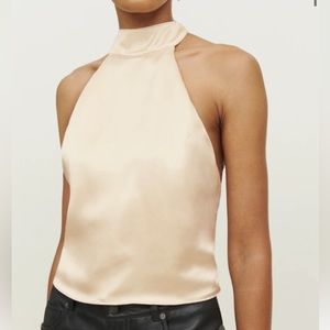 Reformation Amelie Silk top